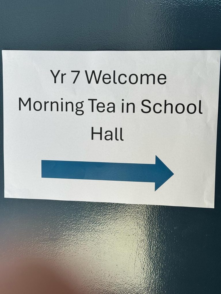 P&C 2025 Yr7 Welcome Morning Tea